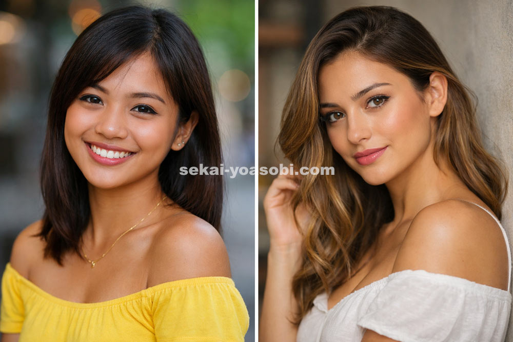 フィリピーナ女性の容姿