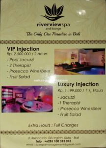 River View Spa & Loungeのメニュー